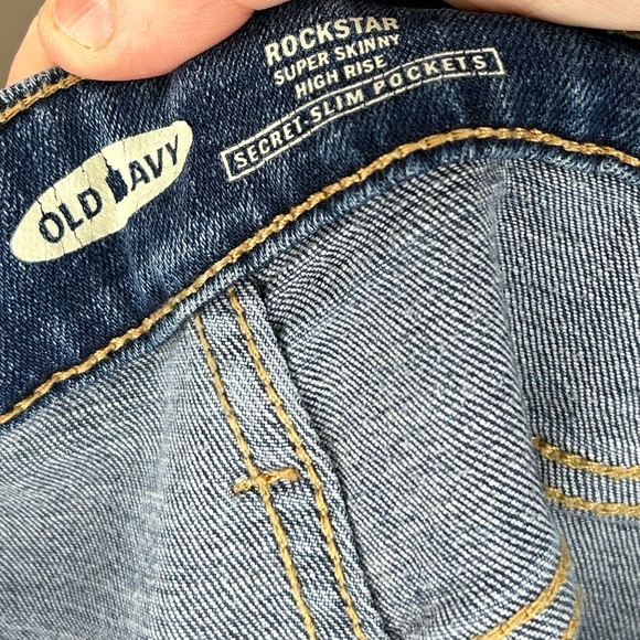 👑 Old Navy Rockstar Super Skinny High Rise Sz 8 - Picture 3 of 5